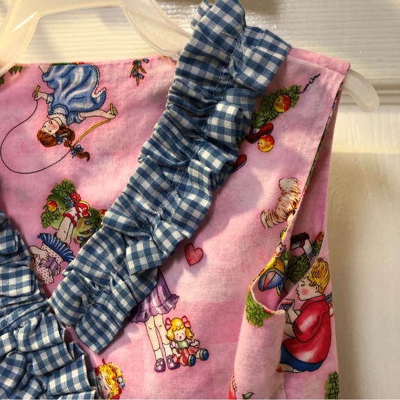 Girls Handmade Wraparound Nostalgic Dress - Picture 7 of 12